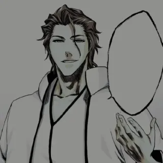 🧬 Aizen Bleach Anime, Manga, Bleach, Aizen, Karakter telegram sticker