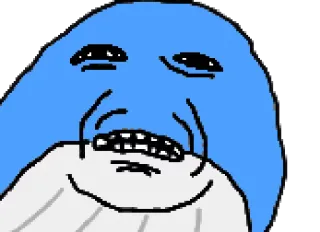 😖 ミーム, 面白い, 変, 漫画, 顔, 表情 telegram sticker