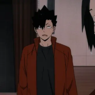 🌟 Kuroo Tetsurou Haikyuu!! anime, haikyuu, kuroo, kuroo tetsurou, volleyball, character, cartoon telegram sticker