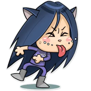 Kitty The Witch telegram stickers