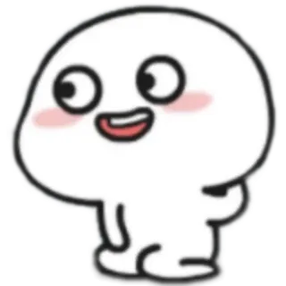 😟 cartoon, cute, character, happy, animation telegram sticker