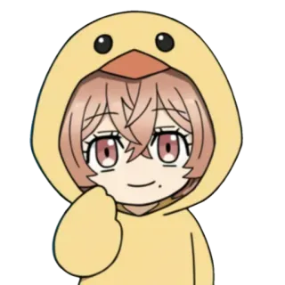 💫 Anime, Dessin animé, Canard, Cosplay, Mignon whatsapp sticker