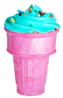 🍦 мороженое, десерт, сладкое, рожок, посыпка, лакомство telegram sticker