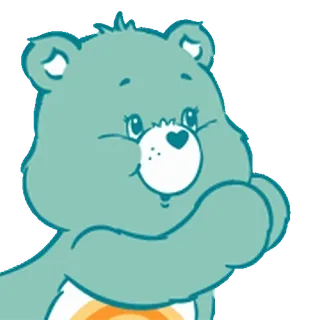 😊 Care Bear ケアベア, アニメ, クマ, ほのぼの, かわいい whatsapp sticker