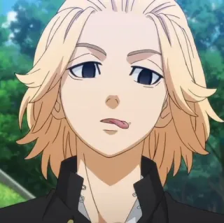 ⛓ Mikey Tokyo Revengers anime, manga, Mikey, Tokyo Revengers, character, blonde hair, blond hair telegram sticker