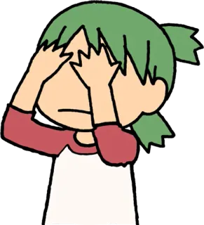 😳 anime, desenho animado, envergonhado, olhos fechados, escondido, kawaii telegram sticker