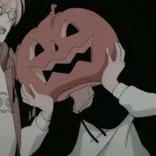 😈 Halloween, Bí ngô, Anime, Mùa thu, Theo mùa, Dễ thương telegram sticker