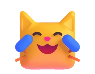 😹 kucing, tertawa, menangis, emoji, senang, lucu telegram sticker