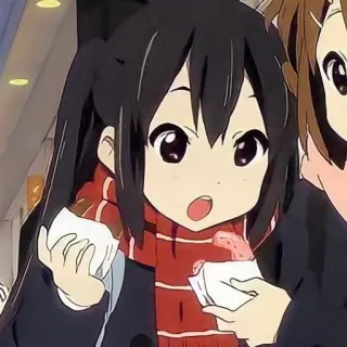 🍫 Azusa Nakano K-On! Anime, Mangá, Fofo, Garota, Personagem, K-On telegram sticker