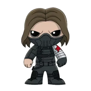 😖 Winter Soldier Winter Soldier, Marvel, superhero, komik, Avengers, Bucky Barnes telegram sticker
