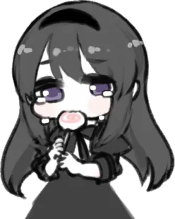 🍭 Anime, Chibi, Fofo, Menina, Chupa-chupa telegram sticker