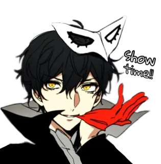 😉 Joker Persona 5 Show time!! Joker, Persona 5, Anime, Manga, Videojuego, Máscara, Showtime telegram sticker
