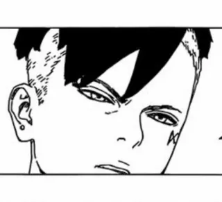 🪐 Kawaki Boruto 动漫, 漫画, 可爱, 贴纸, 黑白, 博人, 角色 telegram sticker