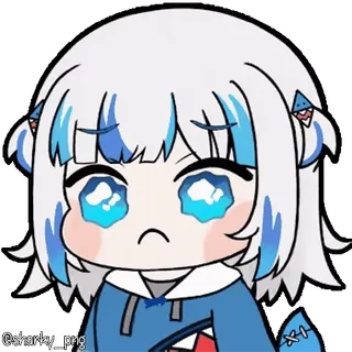 😭 Gawr Gura Hololive whatsapp sticker
