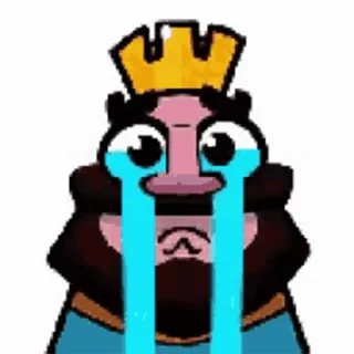 😜 re piangente, personaggio dei cartoni animati, triste, re, piangendo, cartone animato telegram sticker