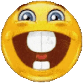 💀 Emoji, Sourire, Heureux, Visage, Dessin animé telegram sticker