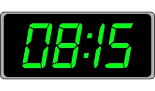 📟 08:15 clock, time, digital, numbers telegram sticker