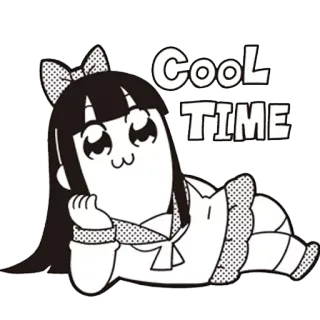 🆒 Cool TIME Anime, Carino, Figo, Tempo, Manga telegram sticker