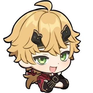 🐥 Thoma Genshin Impact thoma, genshin impact, anime, game, cute, chibi, character telegram sticker