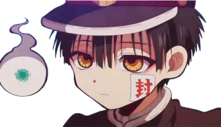 😕 Hanako Toilet-Bound Hanako-kun 하나코, 지박소년 하나코군, 애니메이션, 만화, 유령, 영혼 whatsapp sticker