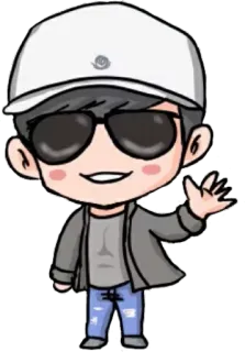 ✋ kartun, ilustrasi, karakter, orang, chibi telegram sticker