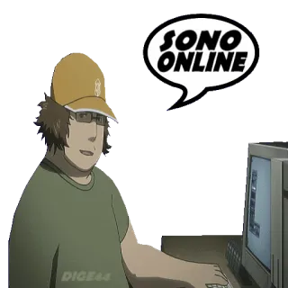 👾 SONO ONLINE онлайн, интернет, чат, аниме, мультфильм telegram sticker