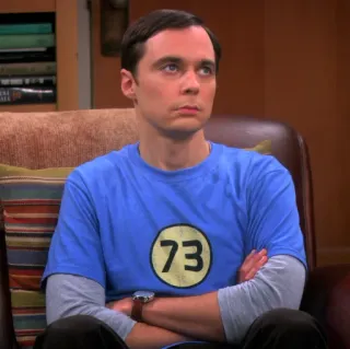 🙄 Sheldon Cooper The Big Bang Theory 73 tv show, sitcom, character, funny, nerd, the big bang theory telegram sticker