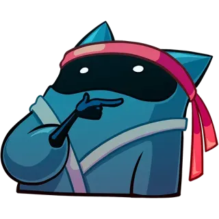 🤔 Ninja, Desenho animado, Anime, Personagem, Mascote telegram sticker