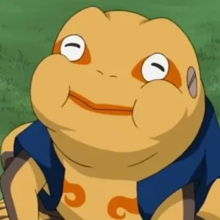 🐸 Gamabunta Naruto ガマブン太, カエル, アニメ, ナルト, 口寄せ, ヒキガエル, 忍者 telegram sticker