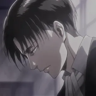 🦅 Levi Ackerman Attack on Titan Аниме, Леви, Атака титанов, Манга whatsapp sticker