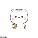🫥 Katze, kawaii, süß, Sticker, Tier, Cartoon telegram sticker