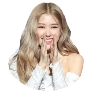 👏 Rose Rosa, K-pop, cantante, celebridad, persona whatsapp sticker