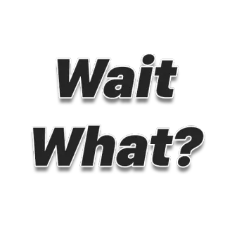 ⁉️ Wait What? question, confused, surprise, expression, phrase, wait, what telegram sticker