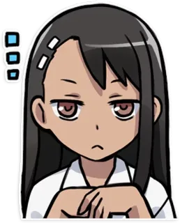 😑 Nagatoro Don't Toy With Me, Miss Nagatoro нагаторо, аниме, школьница, самодовольный, манга, Не издевайся, Нагаторо, Мисс Нагаторо telegram sticker
