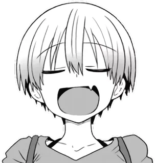😏 Uzaki Hana Uzaki-chan Wants to Hang Out! Аниме, Манга, Мультфильм, Девушка, Милая, Смешные, Узаки Чан telegram sticker