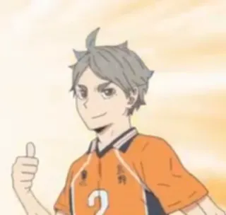 🤡 Sugawara Koushi Haikyuu!! Anime, Haikyuu, Sugawara, Koushi, Siatkówka, Postać telegram sticker