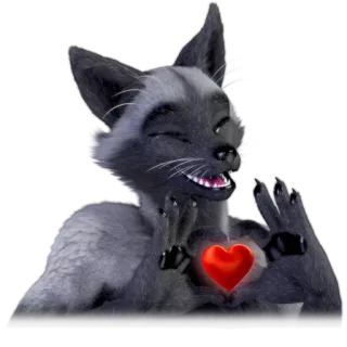 ❤ Katze, Tier, Herz, Liebe, süß, fröhlich telegram sticker