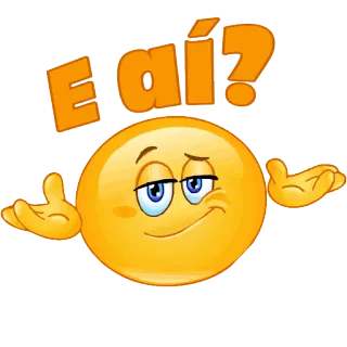 👀 E aí? Emoji, Frage, Gelb, Ausdruck, Verwirrt telegram sticker