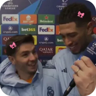 💋 Brahim Diaz and Jude Bellingham UEFA Champions League telegram sticker