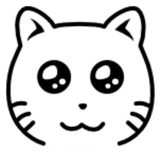 😺 Katze, Tier, süß, Kätzchen, Haustier, kawaii, Cartoon telegram sticker