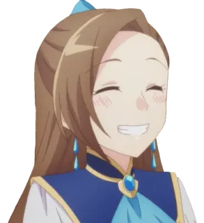 ❤️ Katarina Claes My Next Life as a Villainess: All Routes Lead to Doom! anime, cartoon, glimlachend, vrouwelijk, blij, personage, Katarina Claes whatsapp sticker