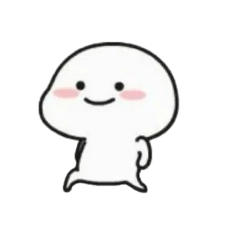🪐 carino, cartone animato, camminando, felice, personaggio telegram sticker