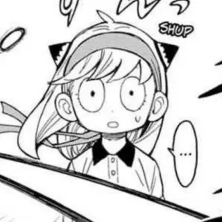 🥁 Anya Forger Spy x Family SHUP 动漫, 漫画, 间谍过家家, 阿尼亚·福杰, 卡通, 可爱, 震惊 whatsapp sticker