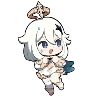 😅 Paimon Genshin Impact Paimon, Genshin Impact, anime, video game, cute telegram sticker