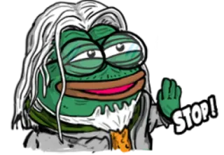 ✋ STOP! pepe, sapo, pare, meme, cultura da internet telegram sticker