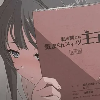 🌻 私の隣には
気まぐれスイーツ anime girl, japanese text, blush, character, cute, illustration telegram sticker