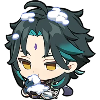 🌨️ Xiao Genshin Impact Chibi, Video game, Anime, Genshin Impact, Xiao telegram sticker