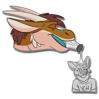🇺🇸 YCH Anthro, Naga, Garam, Meme, Kartun, Gambar telegram sticker