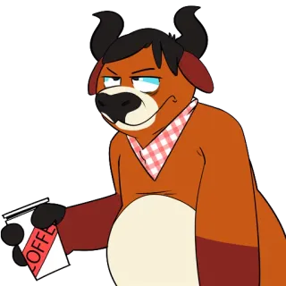 FuzzyRedBull telegram stickers