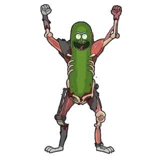 🥒 Pickle Rick Rick and Morty pickle rick, рик и морти, мультфильм, смешной, анимированный telegram sticker